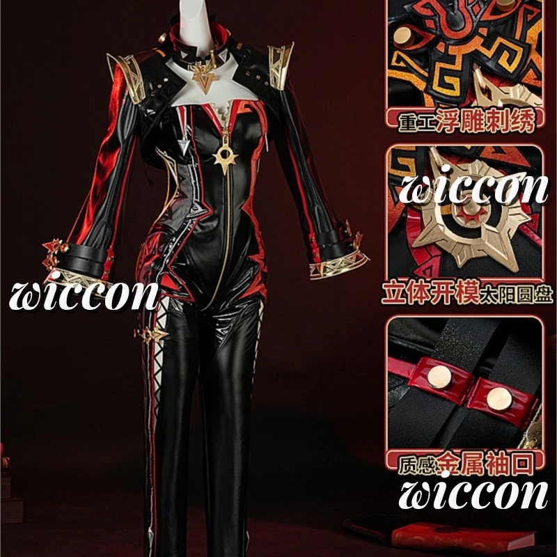 Romper Playsuit Women - Kostum Cosplay Genshin Impact Mavuika Kostum