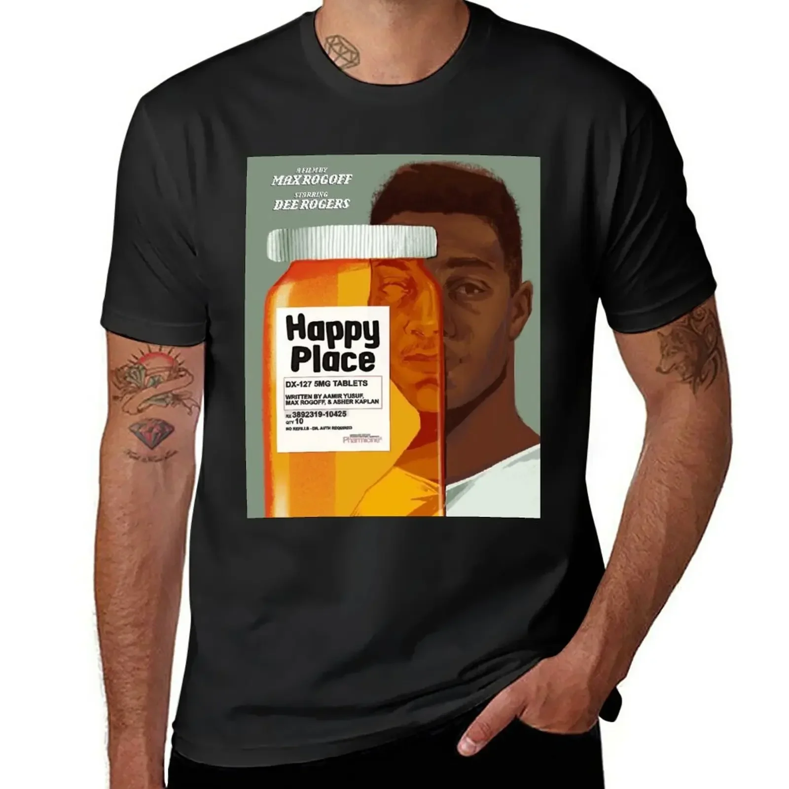 Summer Clothing Places - Happy Place T-Shirt vintage cepat kering,