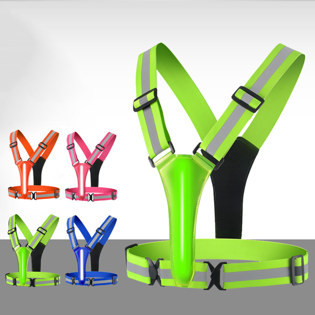 Summer Nights Clothing - Rompi lari LED USB, dapat diisi