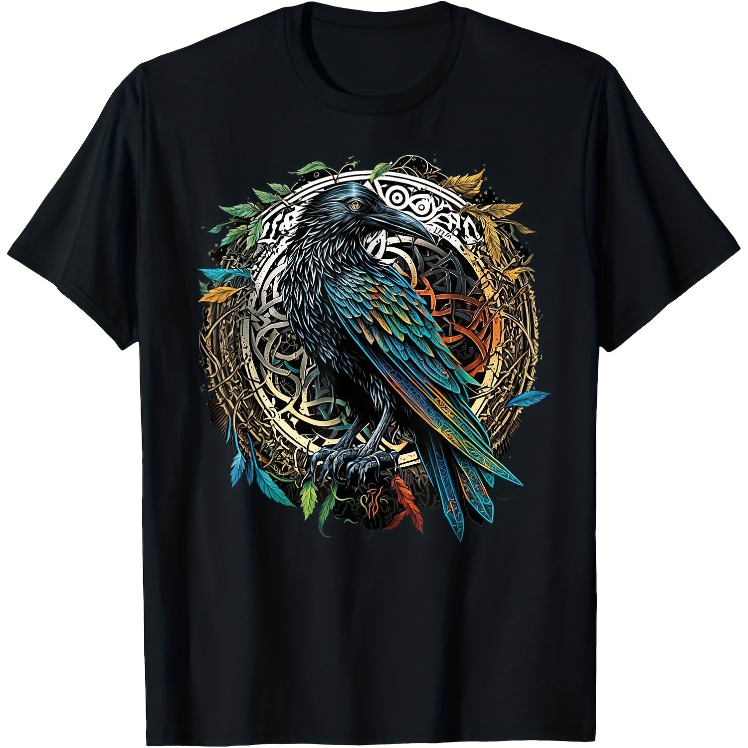 Summer Viking Clothing - Kaos Pola Viking Raven Wanita, Desain