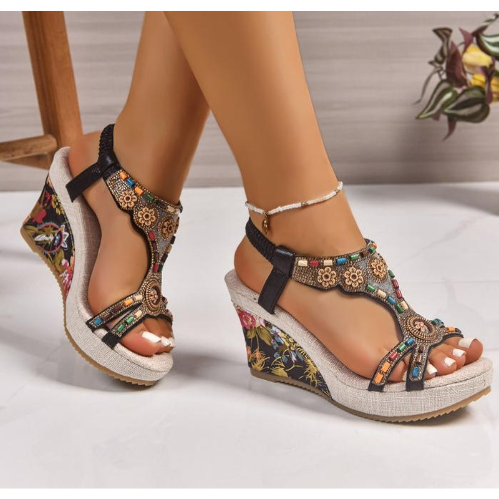 Summer Clothing Ladies - Sandal Wanita Kulit Musim Panas Model