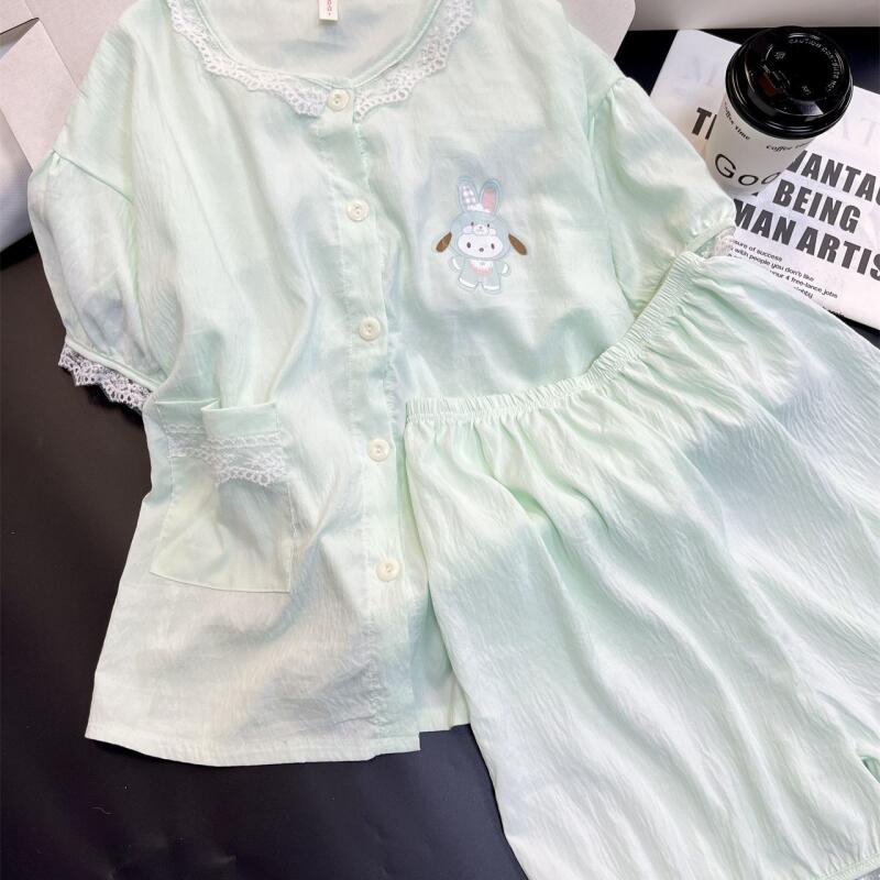 Summer Clothes - Piyama Dua Potong Lengan Pendek Celana