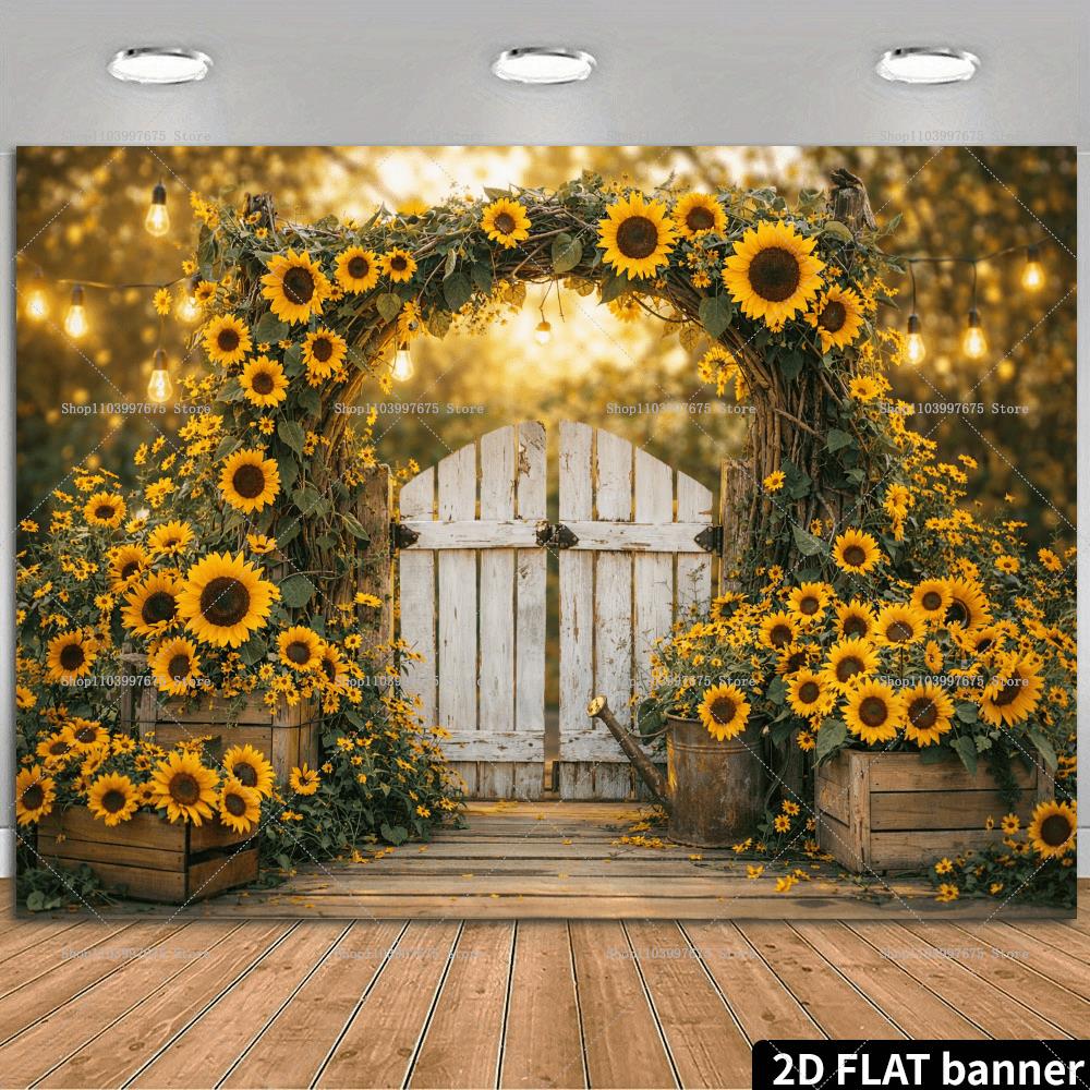 Summer Clothing Banner - Latar Belakang Tanaman Bunga Matahari 2D