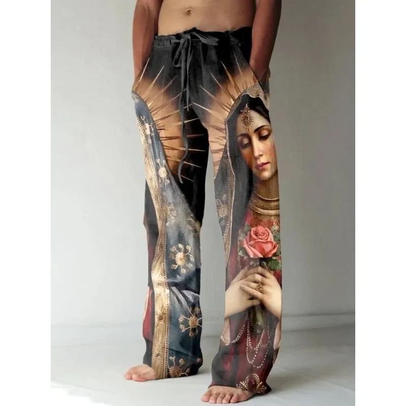 Summer Renaissance Clothing - Celana Kasual Pria Vintage Renaissance dengan