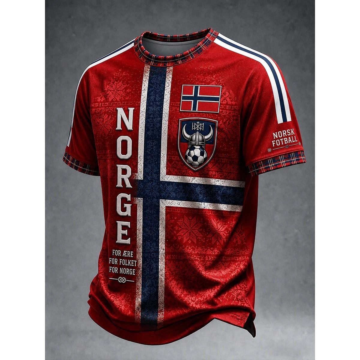 Summer Viking Clothing - Jersey Penggemar Norwegia Gaya Retro Viking