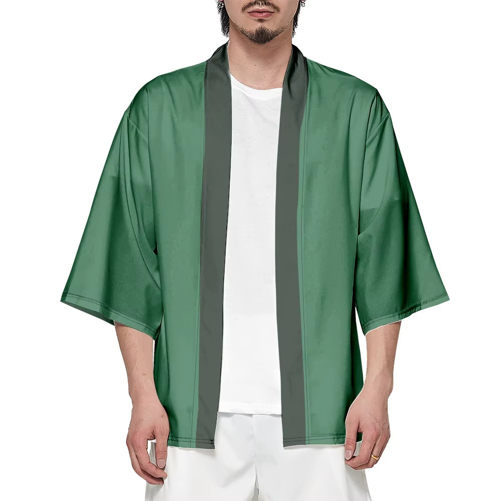 Summer Green Clothing - Kimono Ringan Pria Baru Musim Panas