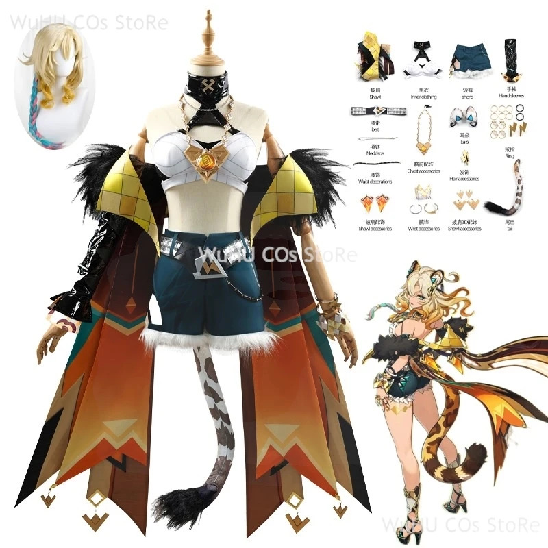 Romper Playsuit Women - Kostum Cosplay Genshin Impact Cos Xilonen