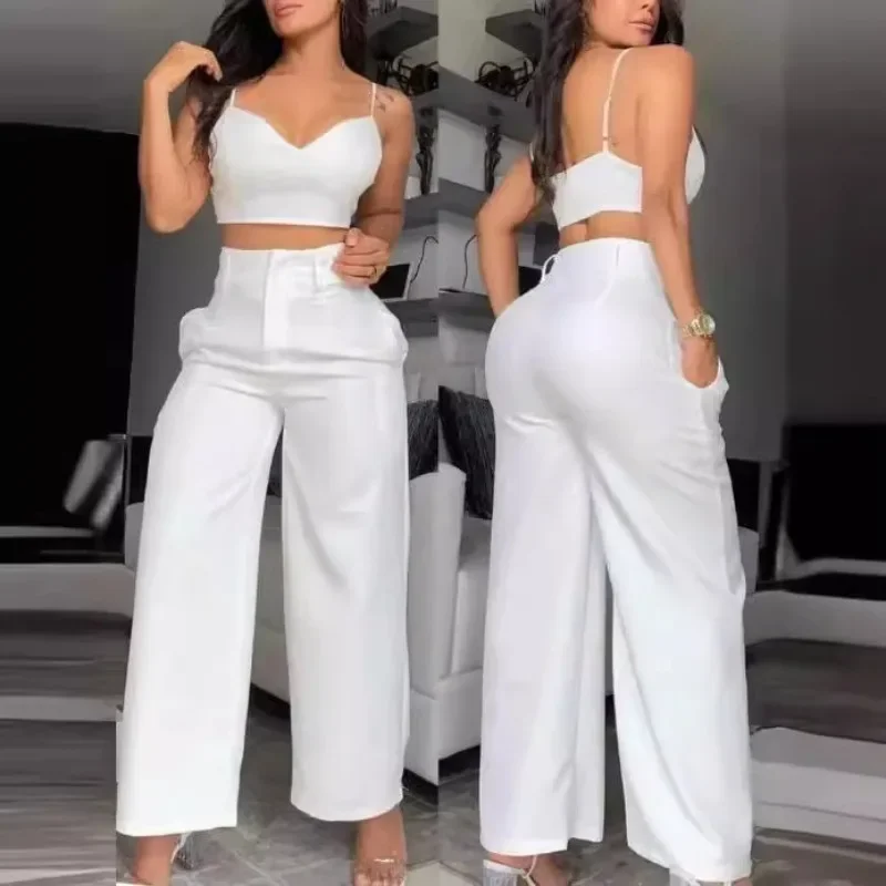 Summer Clothing Office - Pakaian Wanita Setelan Suspender Kasual Fashion