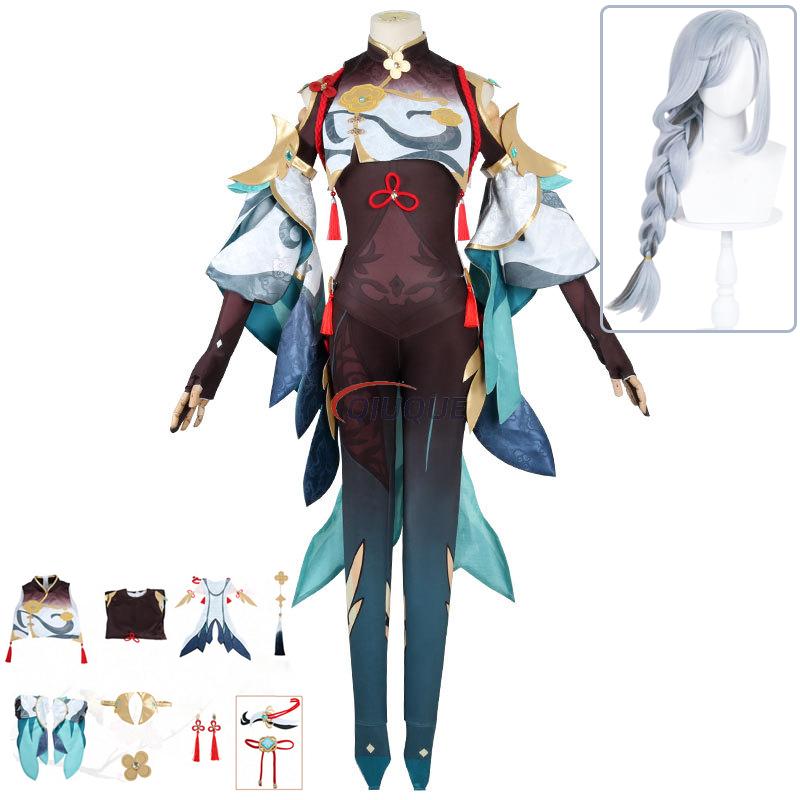 Romper Playsuit Women - Kostum Cosplay Game Genshin Impact Shenhe