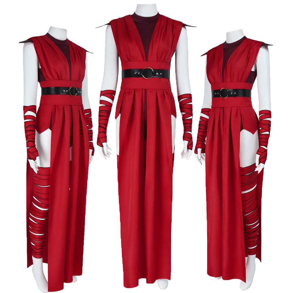 Romper Playsuit Women - Kostum Cosplay Nightsisters Merrin Setelan Merah