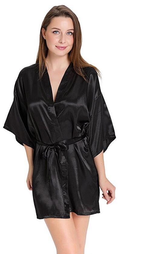 Summer Nights Clothing - Jubah Kimono Malam Satin Sutra Seksi