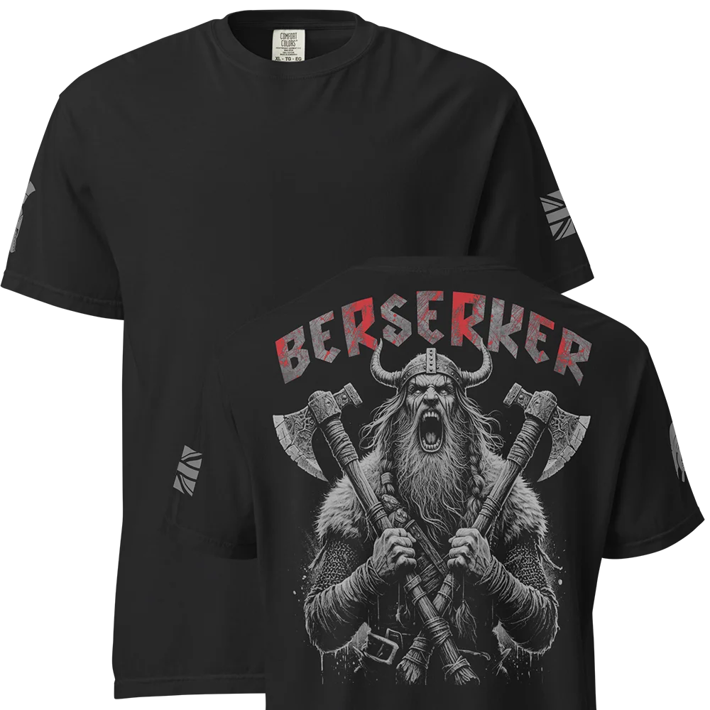 Summer Viking Clothing - Kaus Pria Longgar Viking Warrior Skyworth