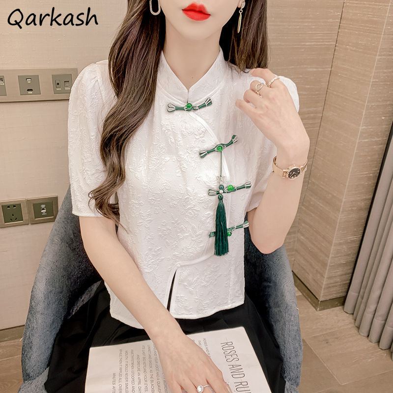 Summer Linen Clothing For Women - Blus Antik Pakaian Fashion Wanita Rumbai