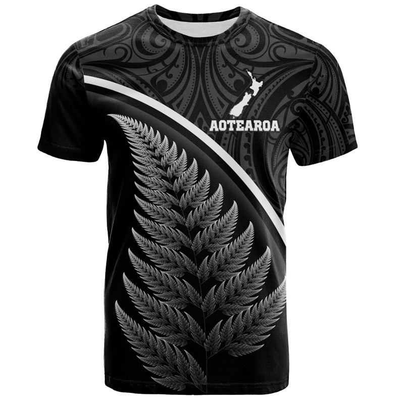 Summer Clothing Nz - Fashion kaus gambar 3D Maori Selandia