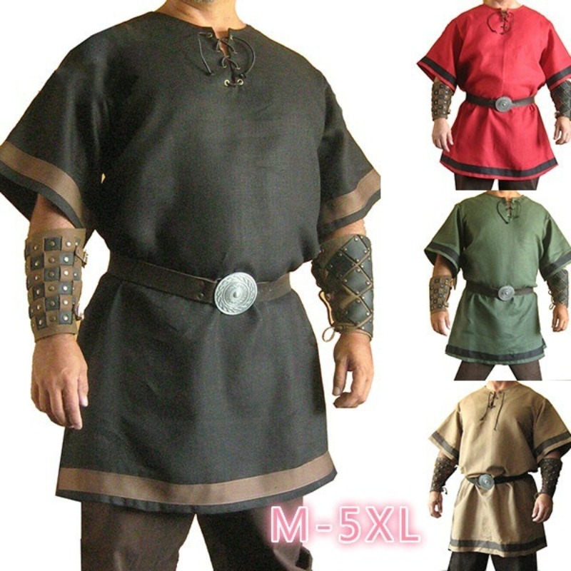 Summer Renaissance Clothing - Pakaian Panggung Pria Kasual Gaya Abad