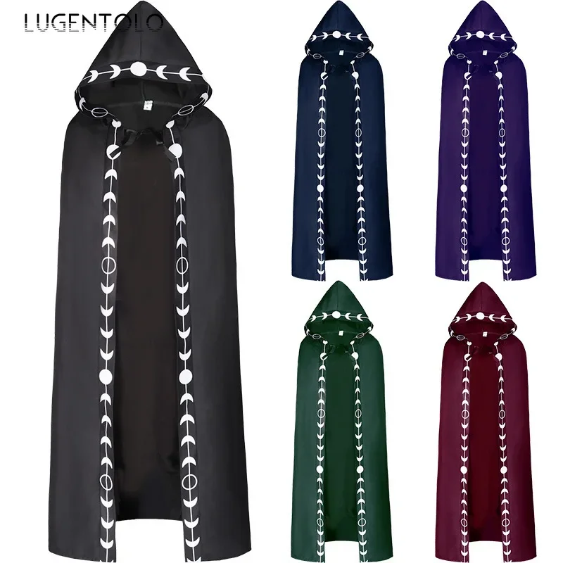 Summer Renaissance Clothing - Jubah Halloween Berkerudung Wanita Mantel Panjang