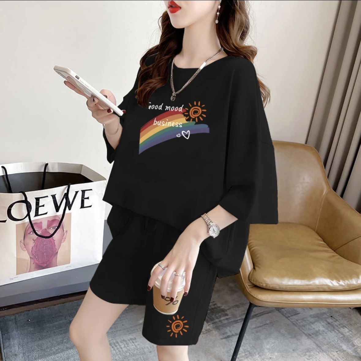 Summer Clothing Sets - Set Celana Pendek Musim Panas Wanita