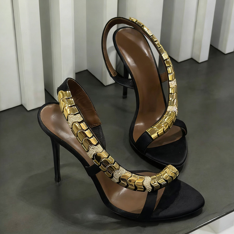 Sandal Gladiator Wanita Satin  - Summer Clothing Ladies ulasan dan harga
