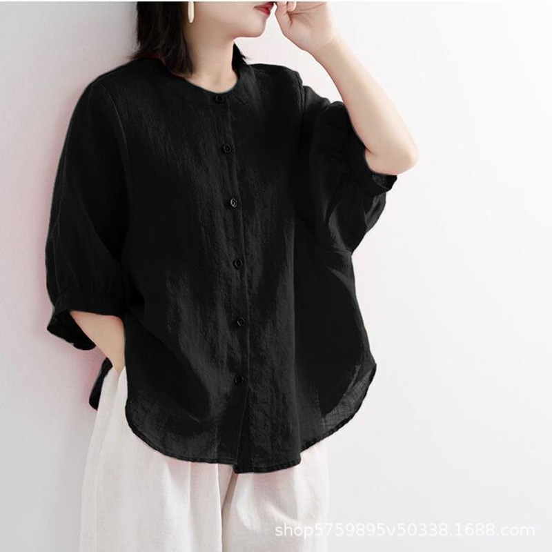 Blus Nyaman Warna Polos Wanita - Summer Clothing Office ulasan dan harga