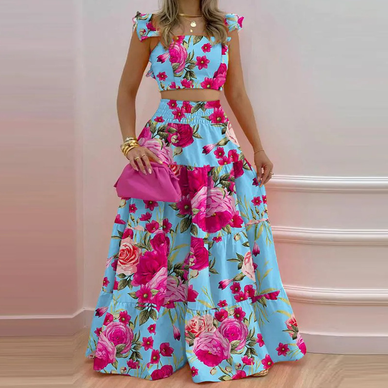 Rok Y2k Set Dua Potong Pakaian - Summer Clothing Office ulasan dan harga