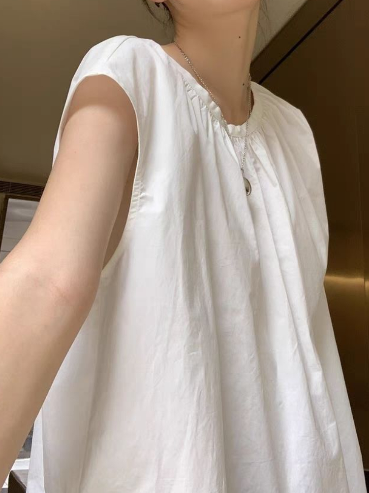 Blus tanpa lengan wanita Vinta - Summer Linen Clothing For Women ulasan dan harga