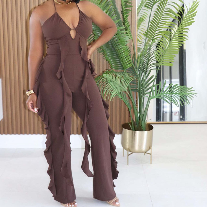 Romper dan Jumpsuit Bodycon V- - Summer Clothing Holiday ulasan dan harga