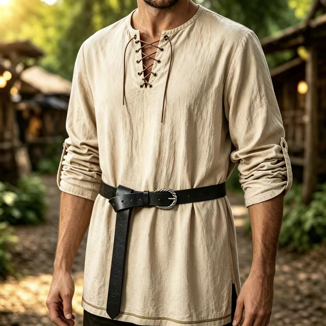 Kemeja Tunik Lengan Panjang Li - Summer Viking Clothing ulasan dan harga