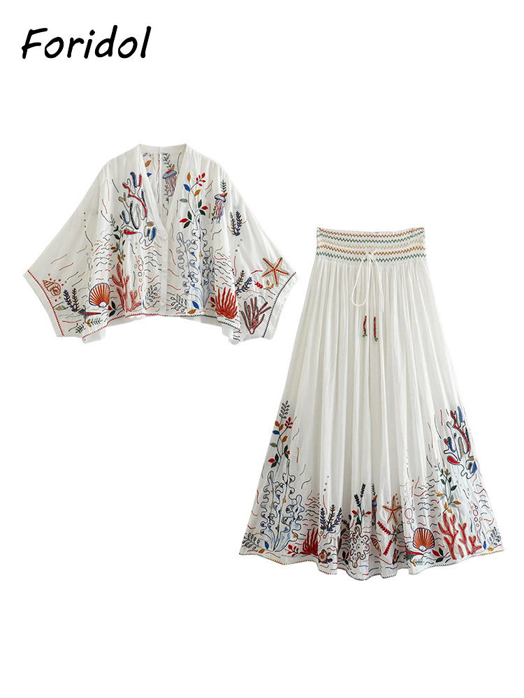 Foridol gaun rumbai putih katu - Summer Linen Clothing For Women ulasan dan harga