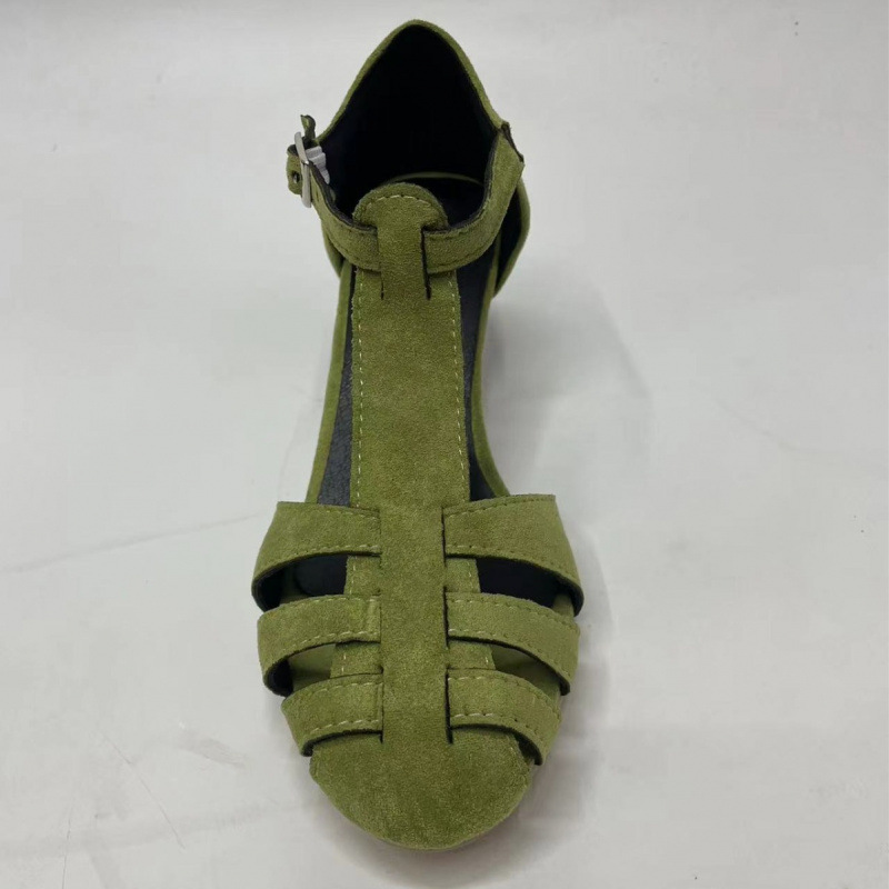 Sandal Wanita Hijau Suede Kitt - Summer Clothing Ladies ulasan dan harga