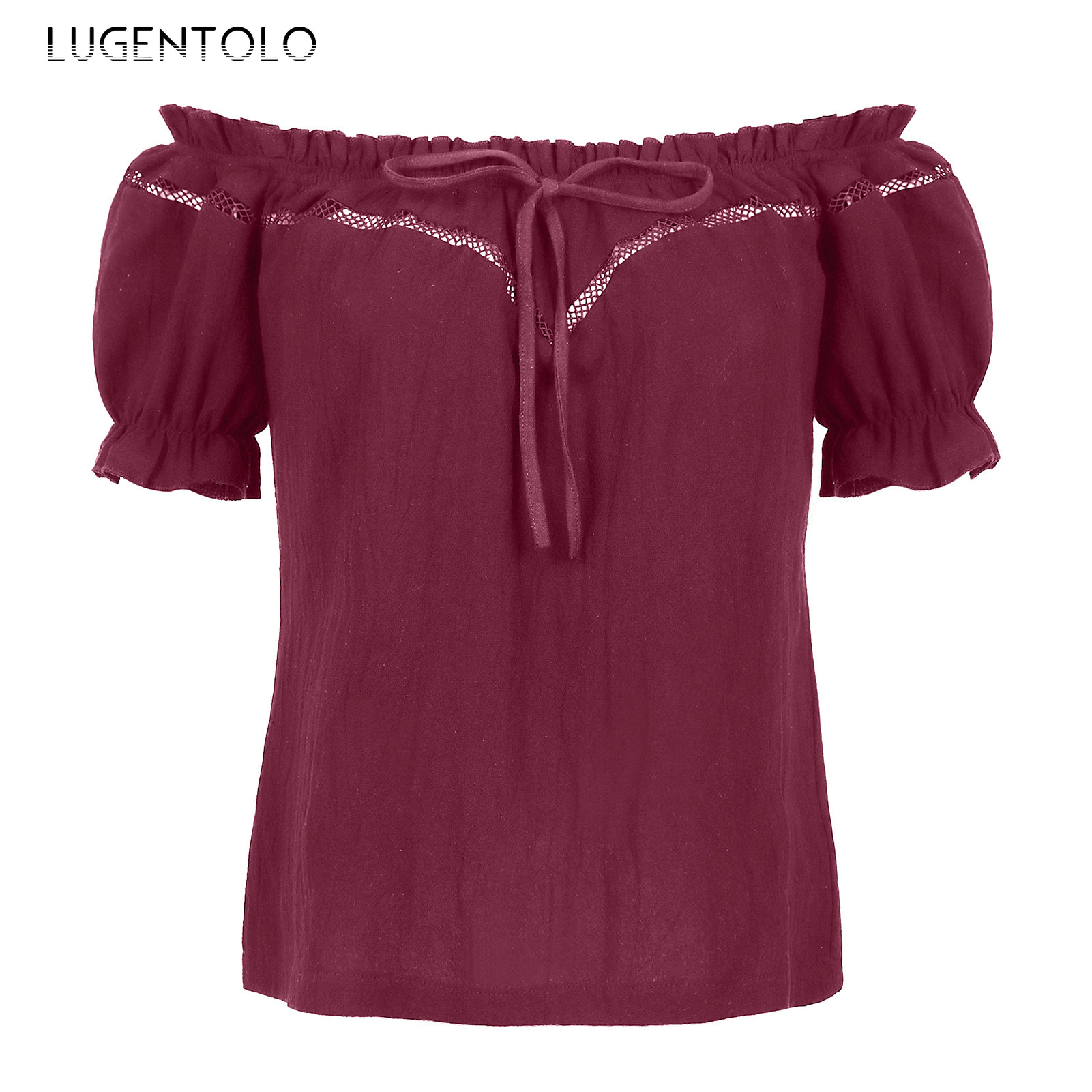 Kemeja Retro Wanita Blus Renai - Summer Renaissance Clothing ulasan dan harga