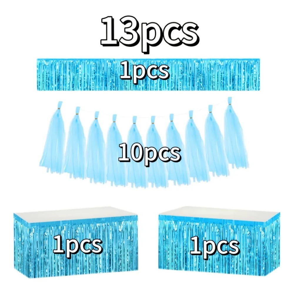 13Pcs Set Banner Meja Rumbai F - Summer Clothing Banner ulasan dan harga