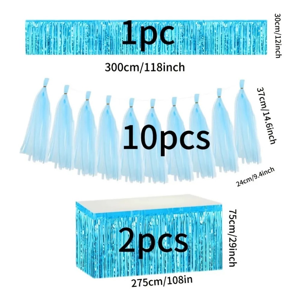 13Pcs Set Banner Meja Rumbai F - Summer Clothing Banner ulasan dan harga