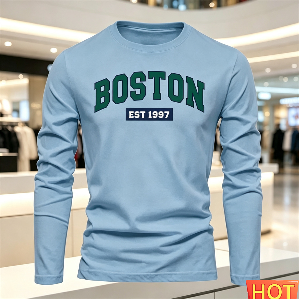 Kaos Lengan Panjang Pria Musim - Summer Clothes ulasan dan harga