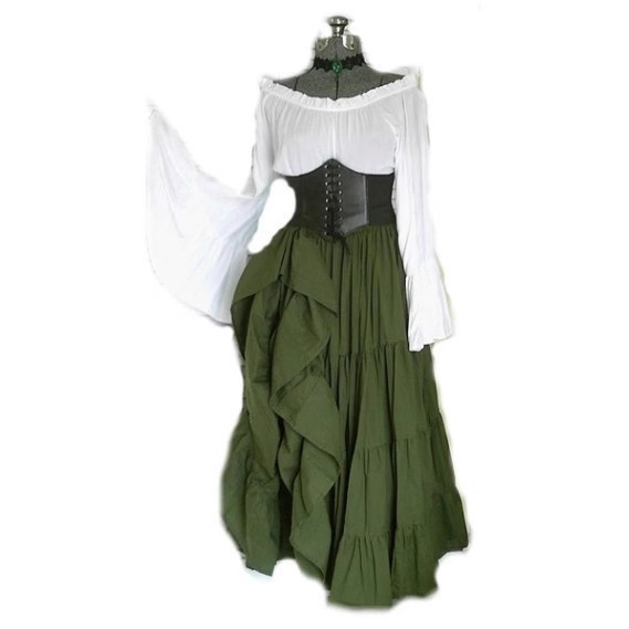Gaun Pesta Lengan Panjang Baru - Summer Renaissance Clothing ulasan dan harga