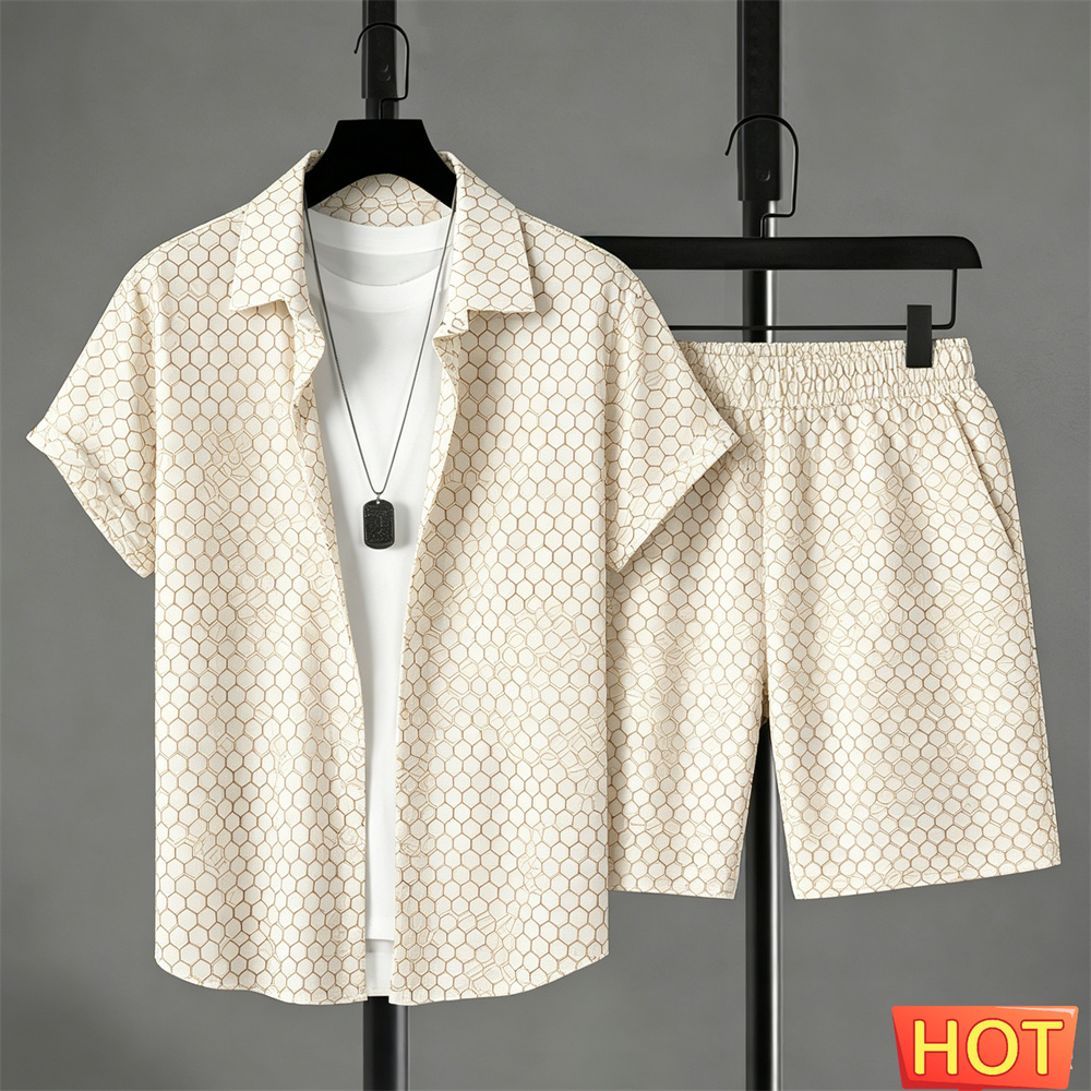 Setelan Kemeja Pria Musim Pana - Summer Clothing Sets ulasan dan harga