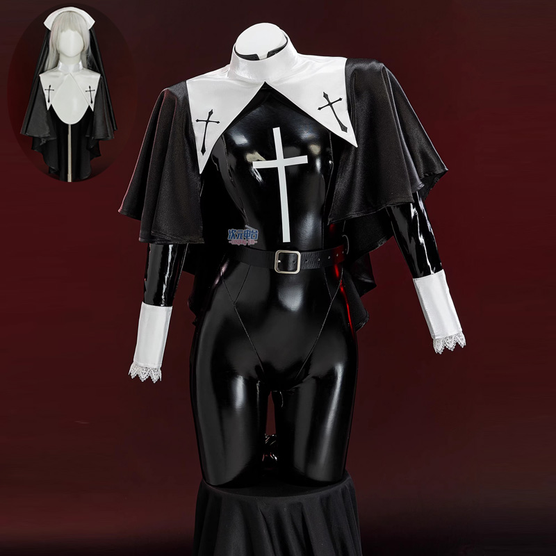Kostum Cosplay Biarawati Wanit - Romper Playsuit Women ulasan dan harga
