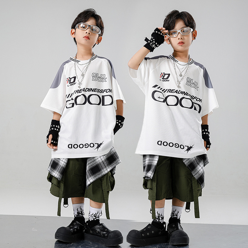 Pakaian Hip Hop Kpop Anak-anak - Summer Green Clothing ulasan dan harga