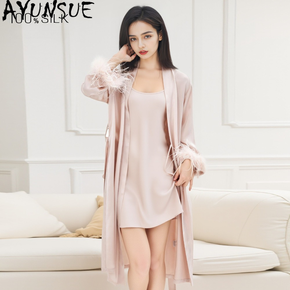 AYUNSUE Jubah Sutra Murbei Asl - Summer Nights Clothing ulasan dan harga