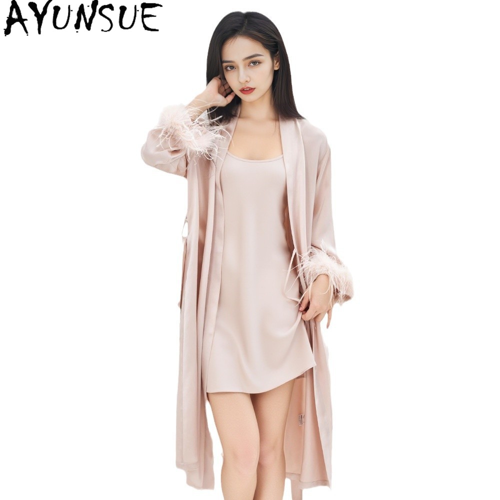 AYUNSUE Jubah Sutra Murbei Asl - Summer Nights Clothing ulasan dan harga