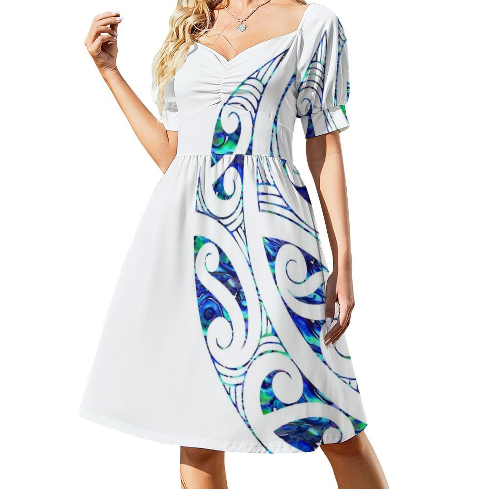 Gaun Pesta Wanita Motif Tato S - Summer Clothing Nz ulasan dan harga