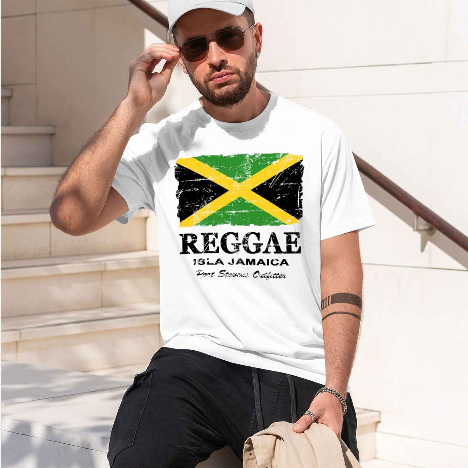 Kaos Rae Jamaa Flag Vintage Pr - Summer Rae Clothing ulasan dan harga