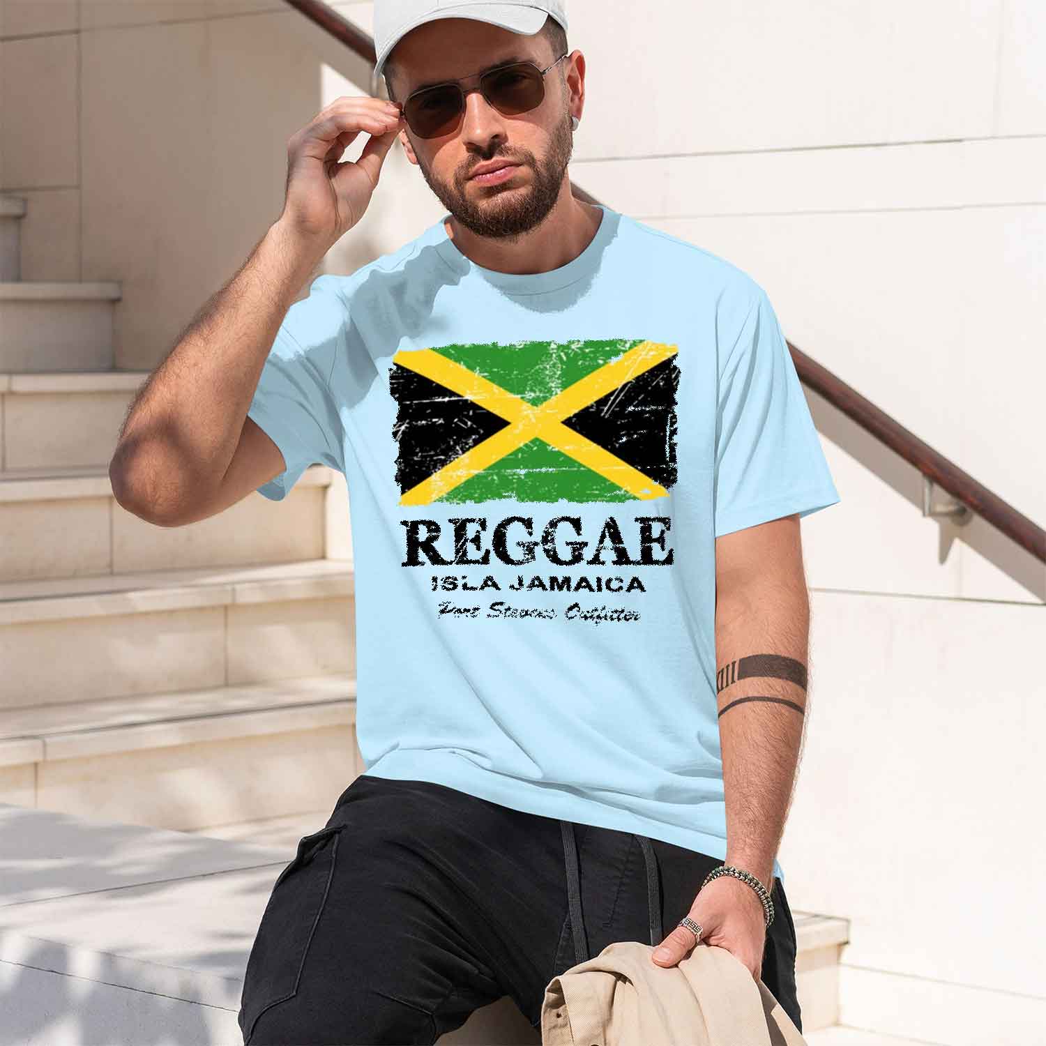 Kaos Rae Jamaa Flag Vintage Pr - Summer Rae Clothing ulasan dan harga