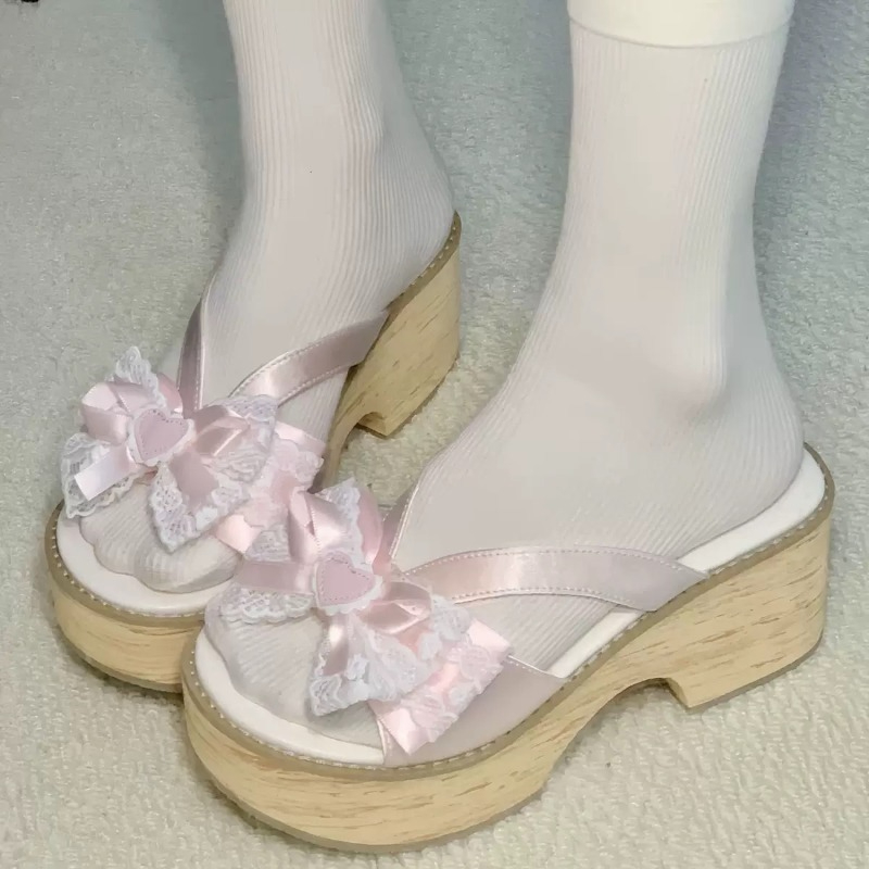 Sandal Platform Tebal Motif Ka - Summer Clothing Ladies ulasan dan harga
