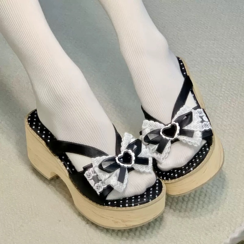 Sandal Platform Tebal Motif Ka - Summer Clothing Ladies ulasan dan harga