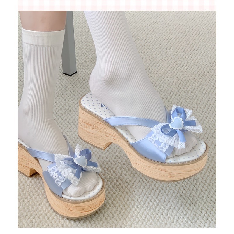 Sandal Platform Tebal Motif Ka - Summer Clothing Ladies ulasan dan harga