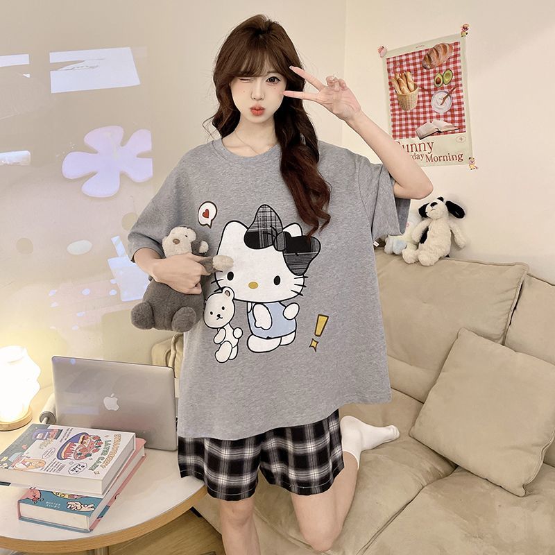 Piyama Anak Perempuan Hello Ki - Summer Clothes ulasan dan harga
