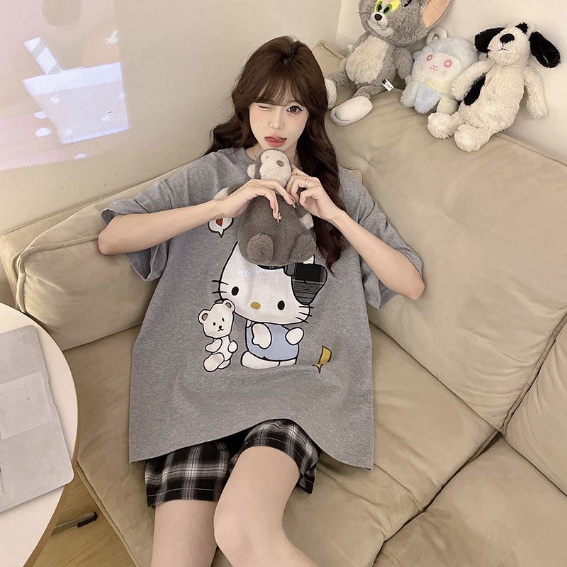 Piyama Anak Perempuan Hello Ki - Summer Clothes ulasan dan harga
