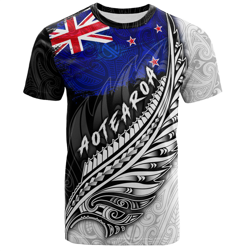 Fashion kaus gambar 3D Maori S - Summer Clothing Nz ulasan dan harga