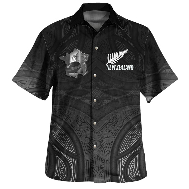 Kaus motif bendera Rugby Maori - Summer Clothing Nz ulasan dan harga