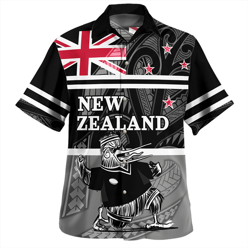 Kaus motif bendera Rugby Maori - Summer Clothing Nz ulasan dan harga